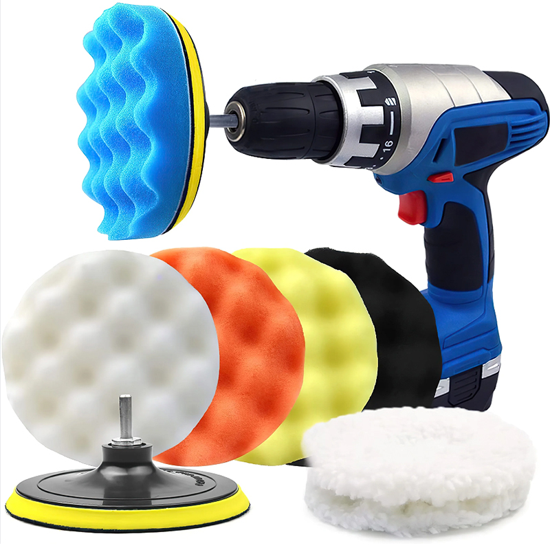 Power Tools For Sale - 8Pcs 3-7Inch Foam Polishing Pad Set