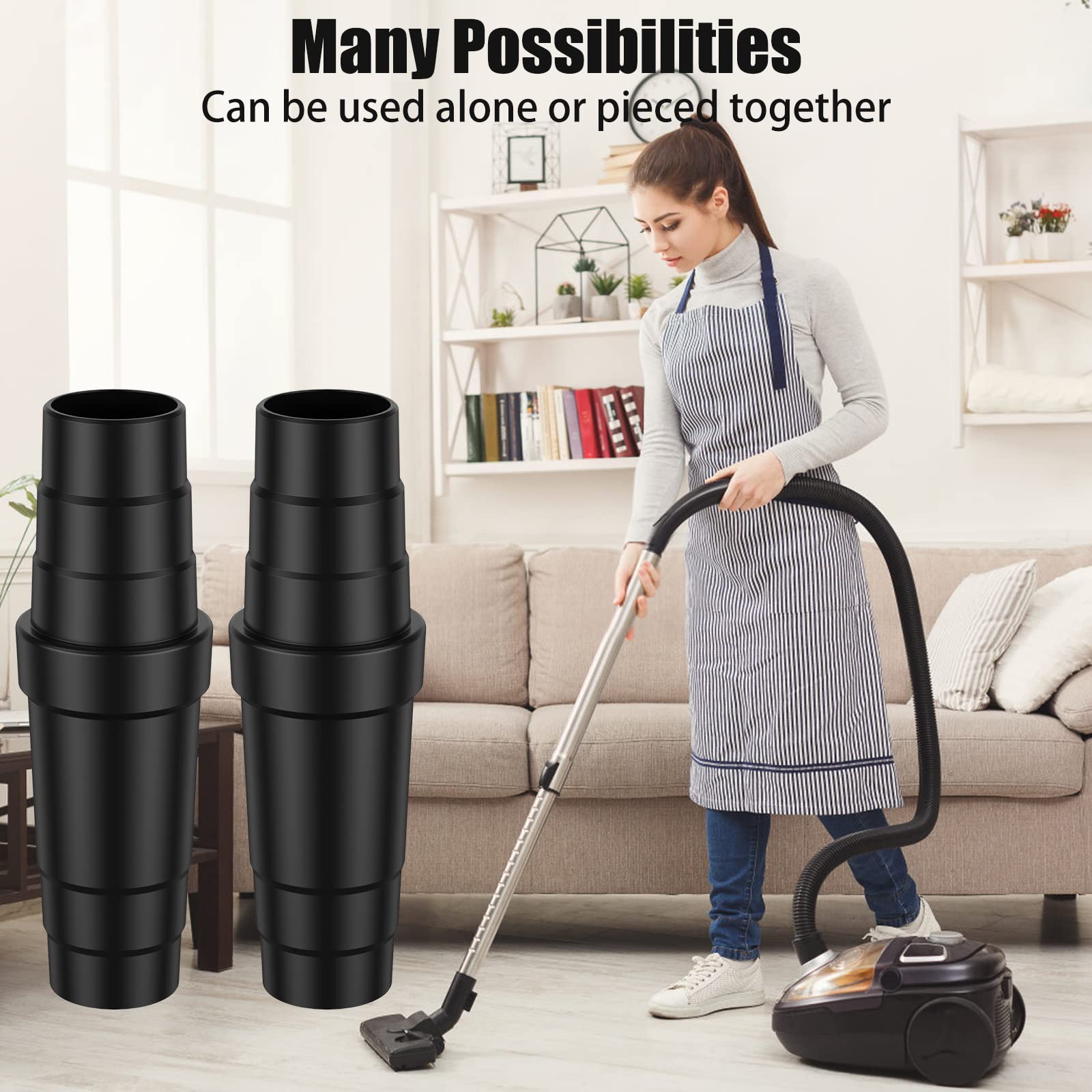 Vacuum Cleaner Power Tools - Airtight Universal Vacuum Hose Adapter Connector