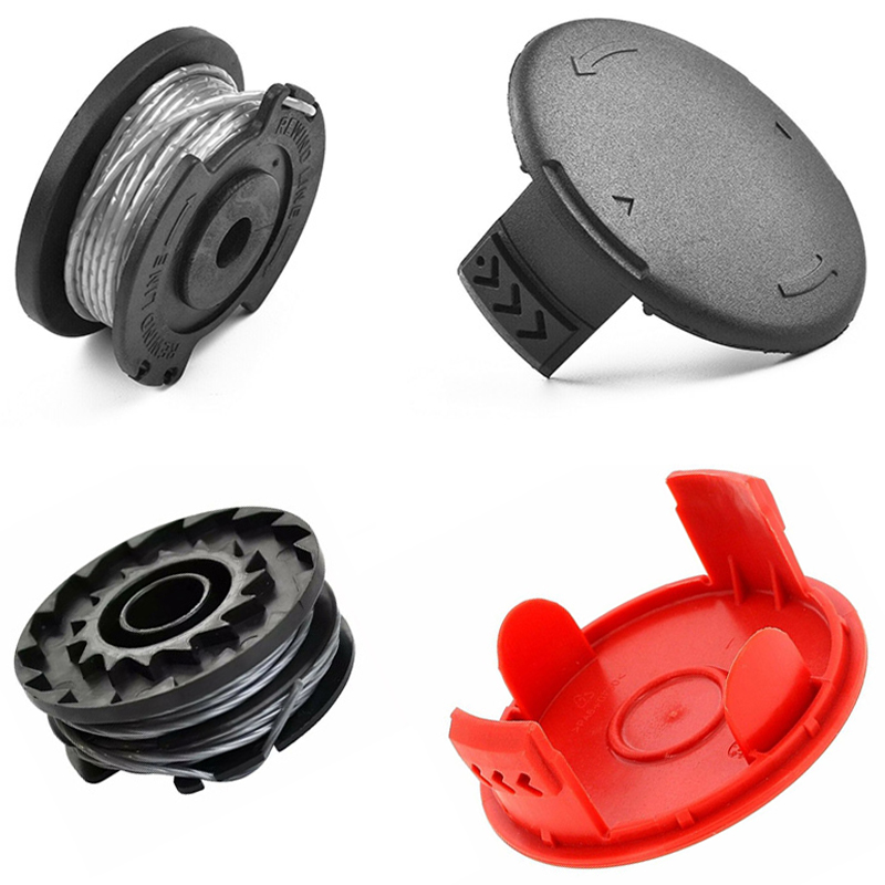 Power Tools Red - 1Pc Red/Black Spool & Cover Fits