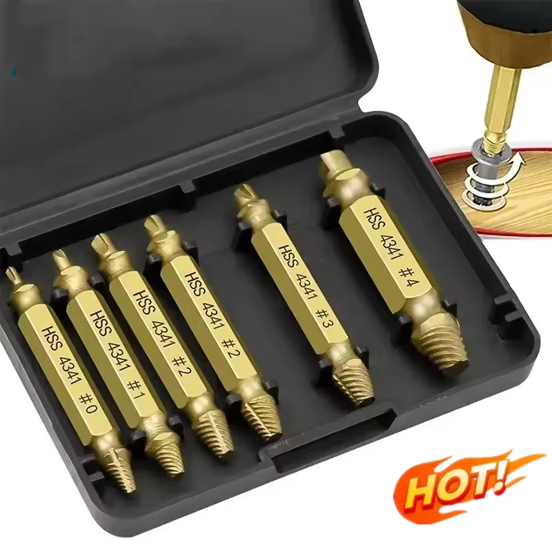 Power Tools Kobalt - Damaged Screw Extractor Set HSS Drill
