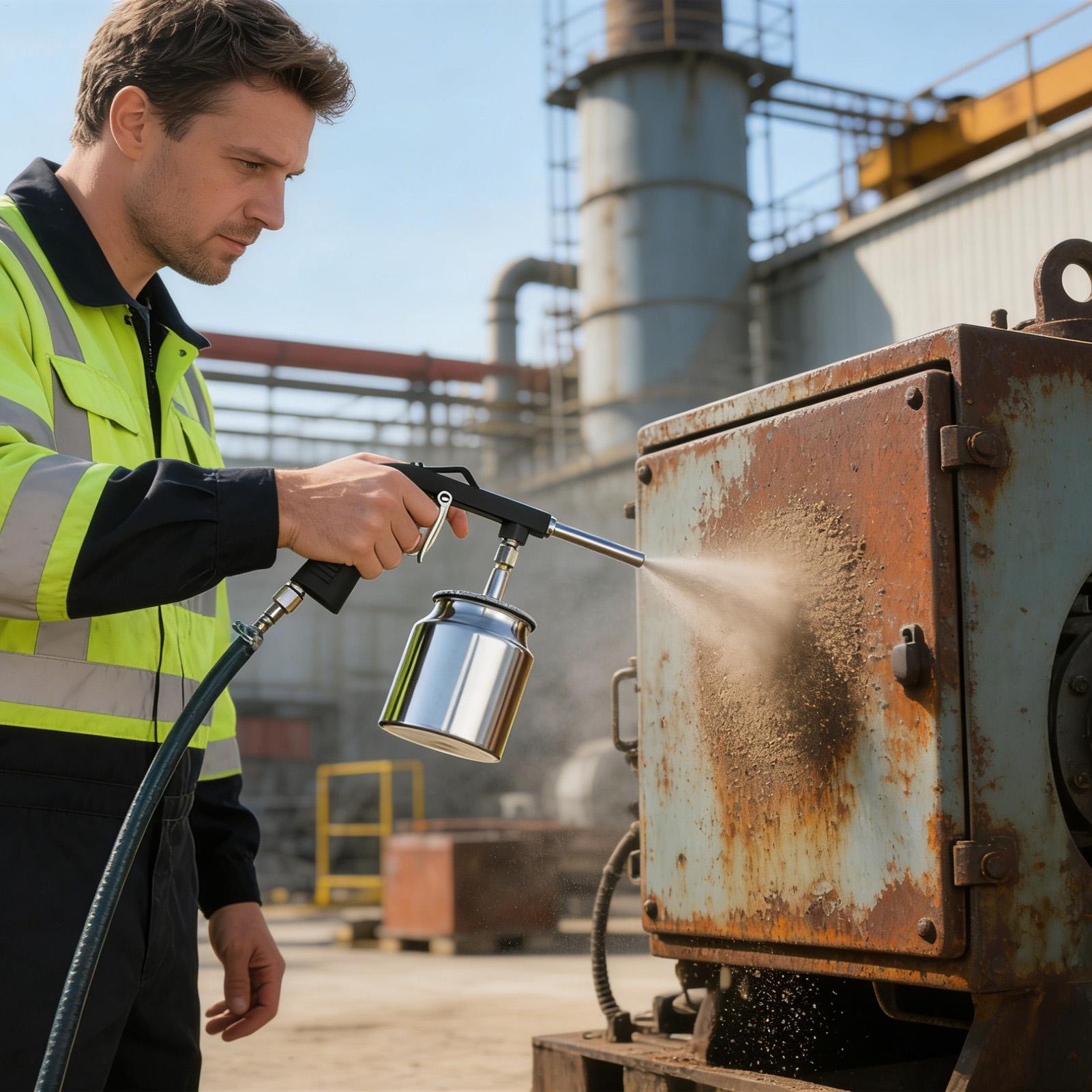 Power Tools Portable - Abrasive Blasting Tool Portable Air Powered