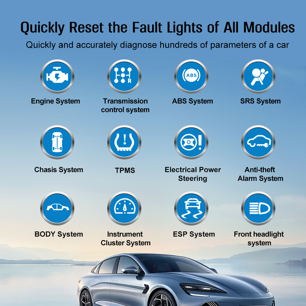 Power Tools English - Brand New Multi-Function OBD Car Scanner