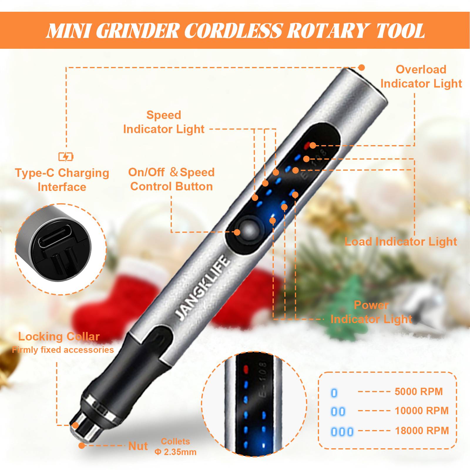 JANGKLIFE USB Cordless Rotary  - Power Tools Ingco 评论和价格