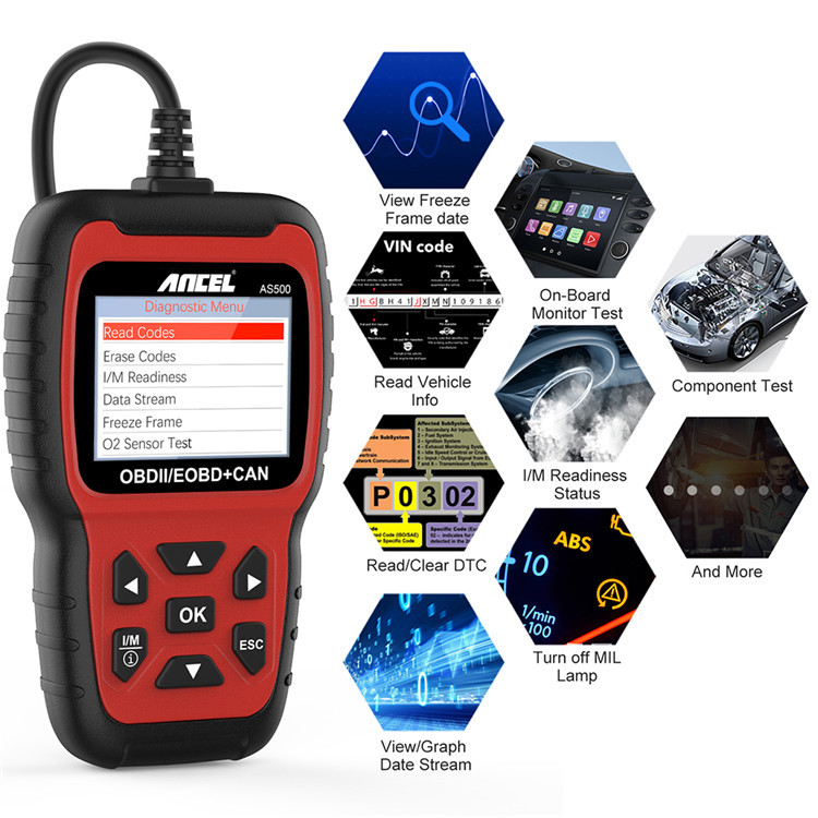 Ancel AS500 OBD2 Electric Powe - Power Tools English 评论和价格