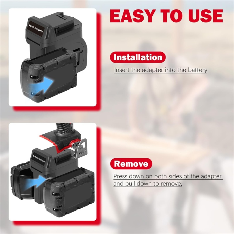2 in 1 Battery Adapter for Mil - Power Tools Red 评论和价格