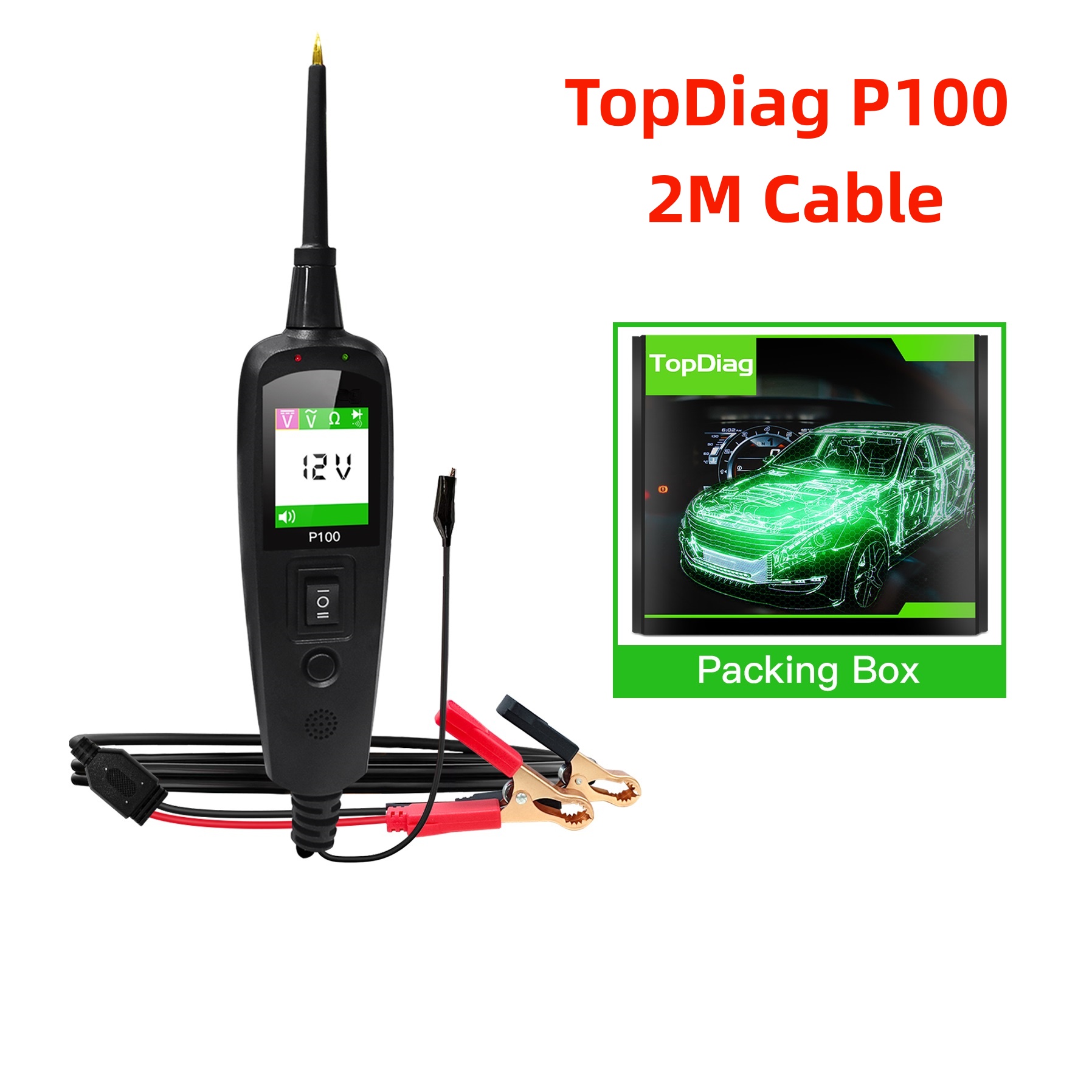 TopDiag P100 2M Car Electrical - Kit Power Tools 评论和价格