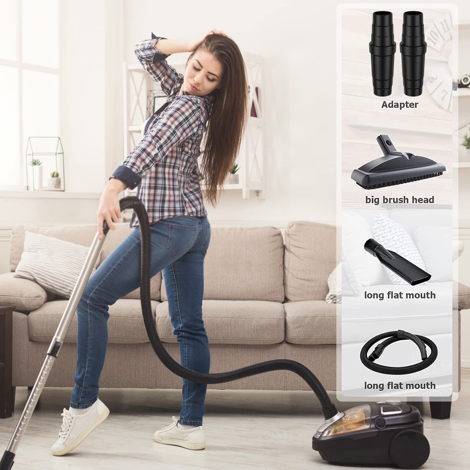 Airtight Universal Vacuum Hose - Vacuum Cleaner Power Tools 评论和价格
