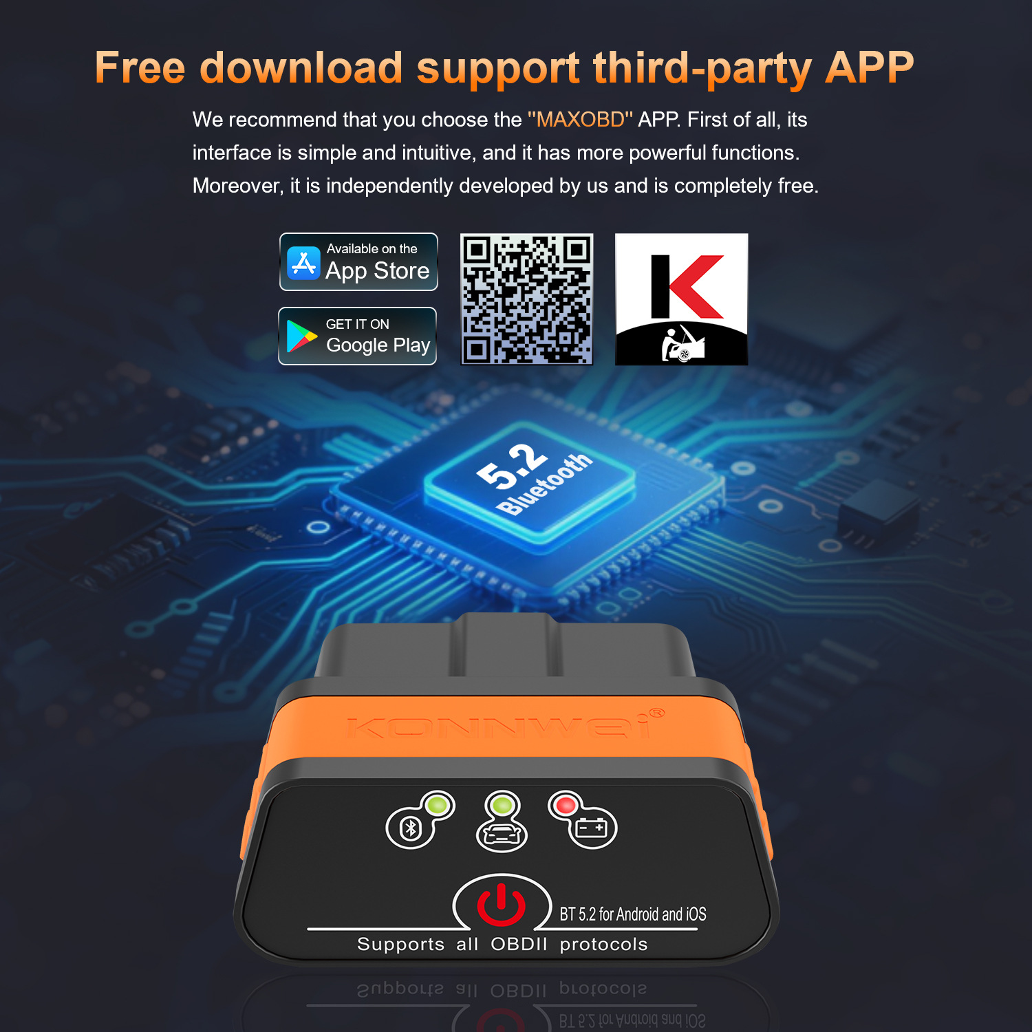 MINI OBD2 KW901 Bluetooth 4.0  - Power Tools English 评论和价格