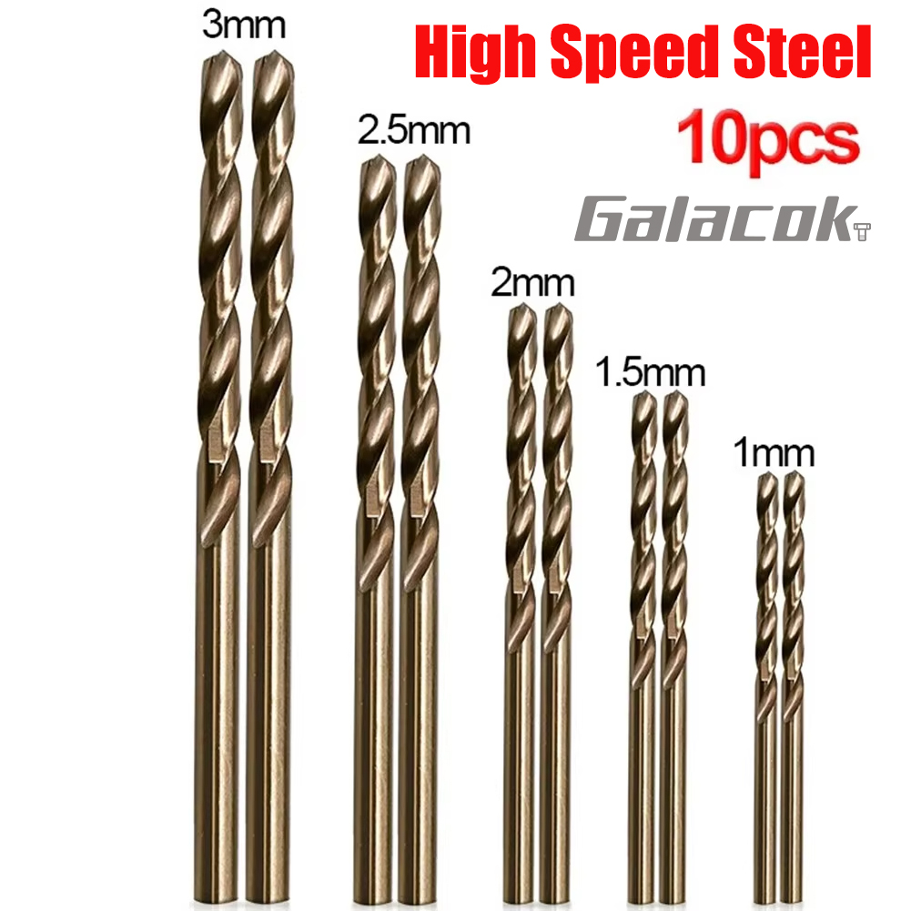 10Pcs High Speed ​​Steel Drill - Power Tools Kobalt 评论和价格