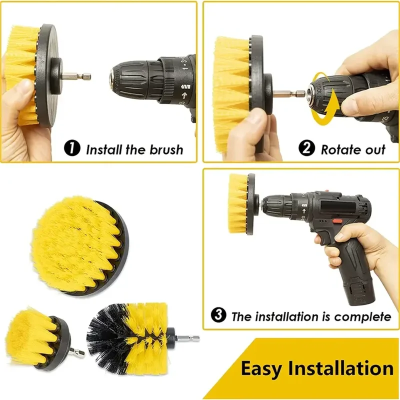 3 pcs/set drill brush set powe - Power Tools For Sale 评论和价格