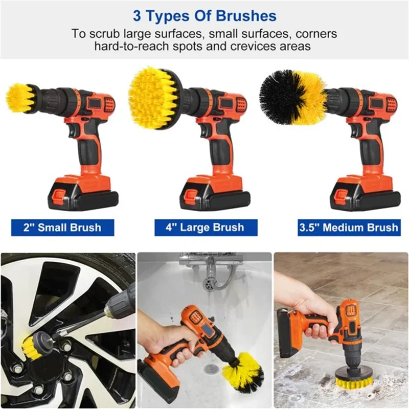 3 pcs/set drill brush set powe - Power Tools For Sale 评论和价格