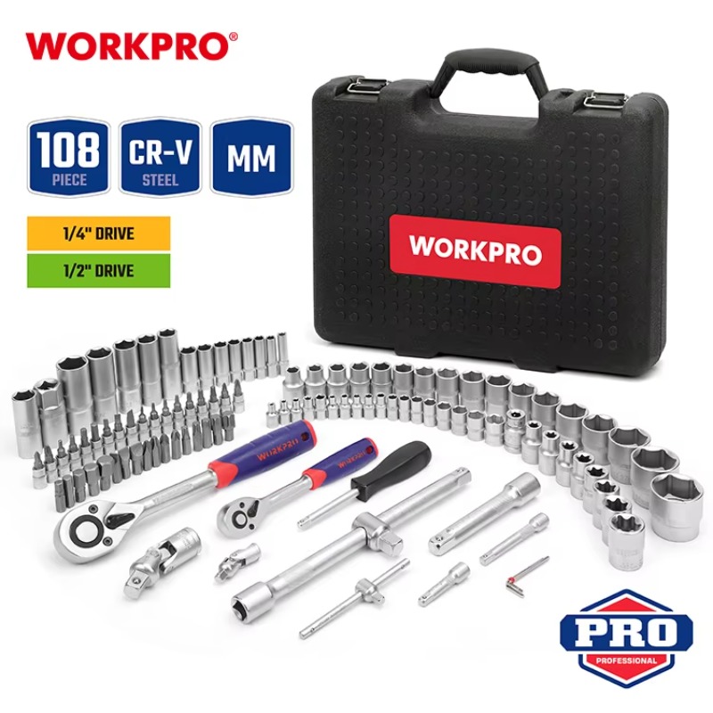 108pcs Professional Mechanics  - Kit Power Tools 评论和价格