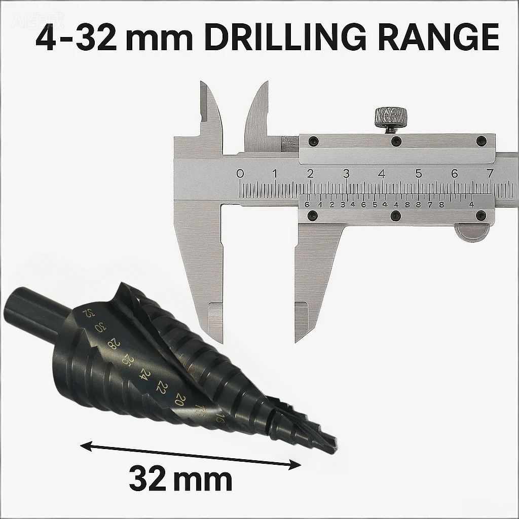 HSS Cobalt Step Drill Bit 4-32 - Power Tools Kobalt 评论和价格
