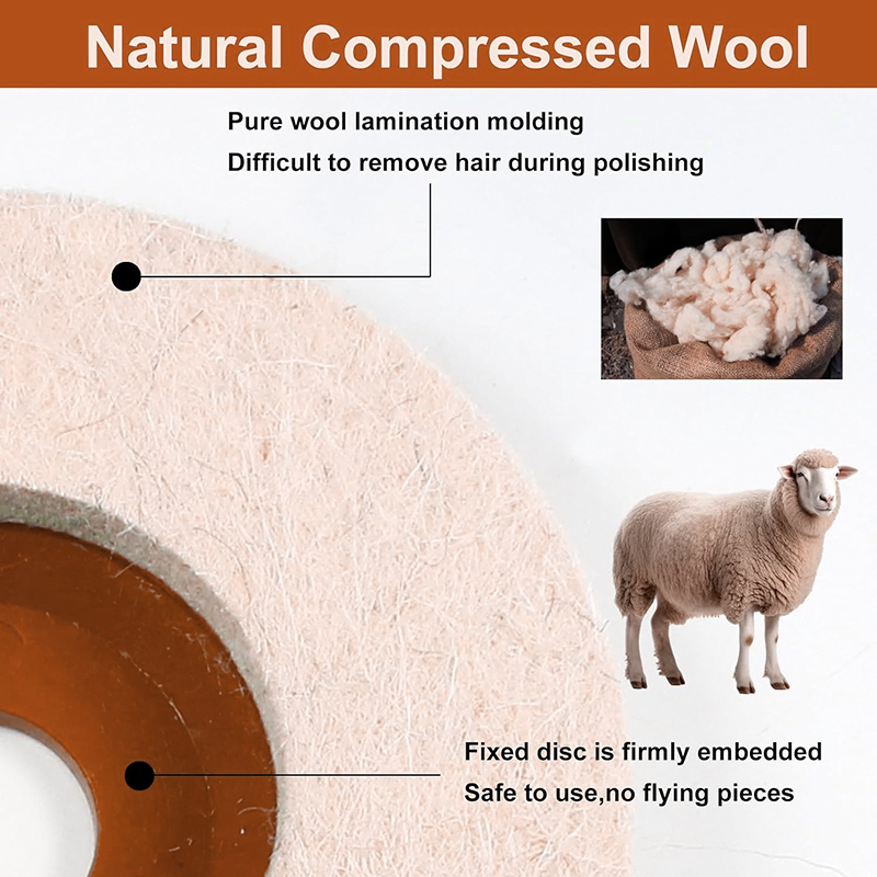1 Pcs Polishing Wool Wheel Gri - Angle Grinder 4.5 评论和价格