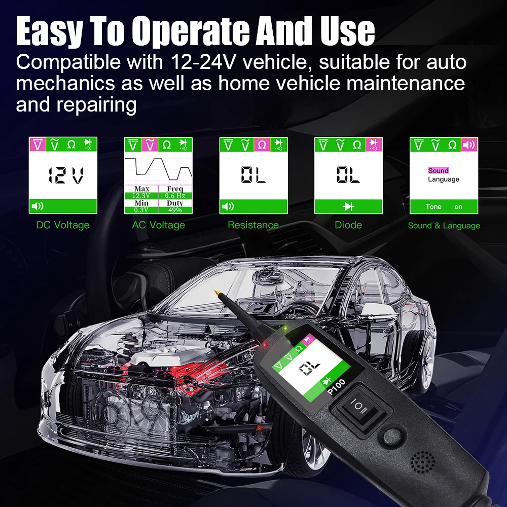 P100 Automotive Circuit Tester - Kit Power Tools 评论和价格