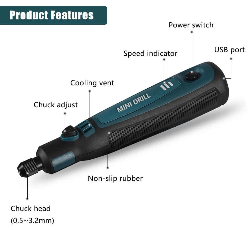 Cordless Electric Drill Grinde - Power Tools Ingco 评论和价格