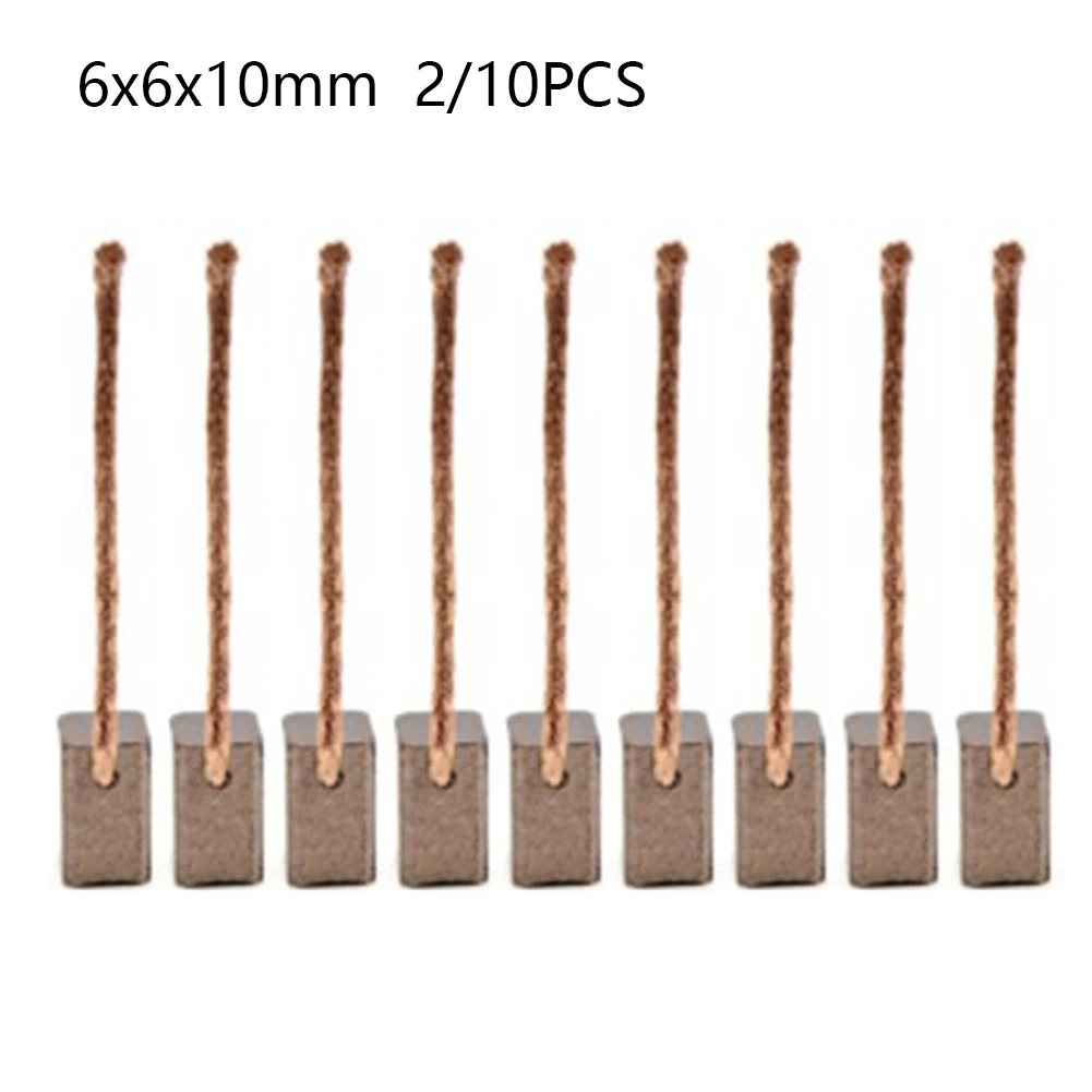 2 10Pcs 6x6x10mm Carbon Brush  - Power Tools In Automotive 评论和价格