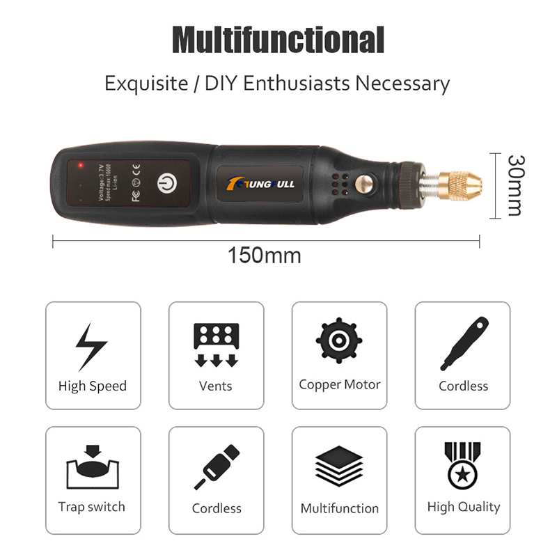 USB Engraving Pen Mini Grinder - Power Tools Ingco 评论和价格