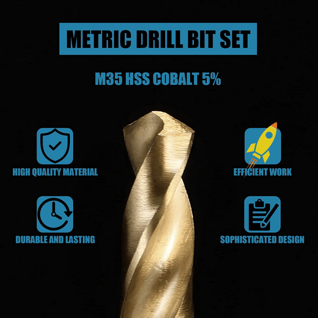 M35 5% Cobalt Metric Drill Bit - Power Tools Kobalt 评论和价格